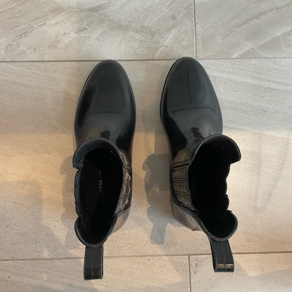 Deep navy blue low cut rain boots - Picture 4 of 5